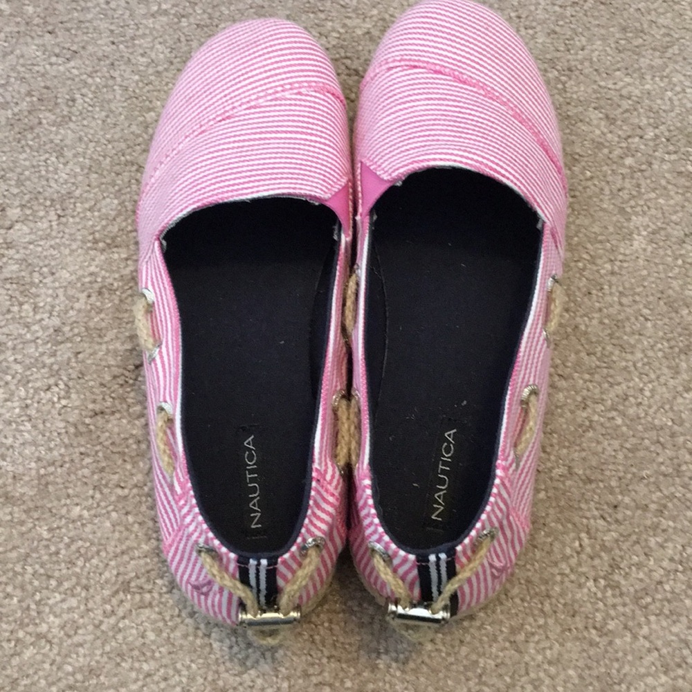 Nautica slip on boat shoes